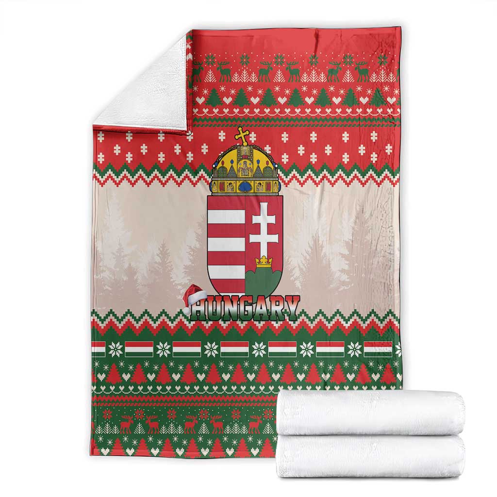 Hungary Christmas Blanket Magyarorszag Boldog Karacsonyt - Wonder Print Shop