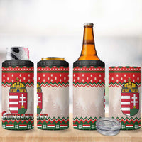 Hungary Christmas 4 in 1 Can Cooler Tumbler Magyarorszag Boldog Karacsonyt - Wonder Print Shop