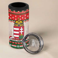 Hungary Christmas 4 in 1 Can Cooler Tumbler Magyarorszag Boldog Karacsonyt - Wonder Print Shop