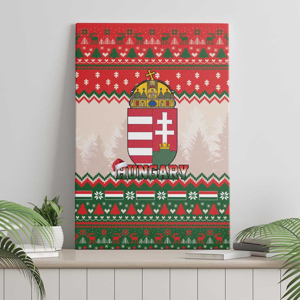 Hungary Christmas Canvas Wall Art Magyarorszag Boldog Karacsonyt - Wonder Print Shop