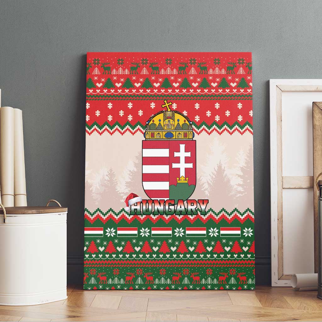 Hungary Christmas Canvas Wall Art Magyarorszag Boldog Karacsonyt - Wonder Print Shop