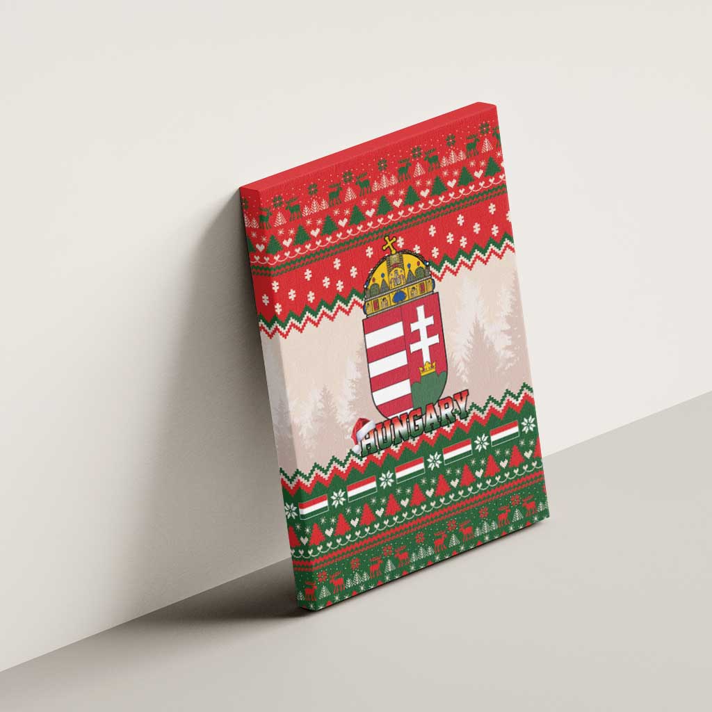 Hungary Christmas Canvas Wall Art Magyarorszag Boldog Karacsonyt - Wonder Print Shop