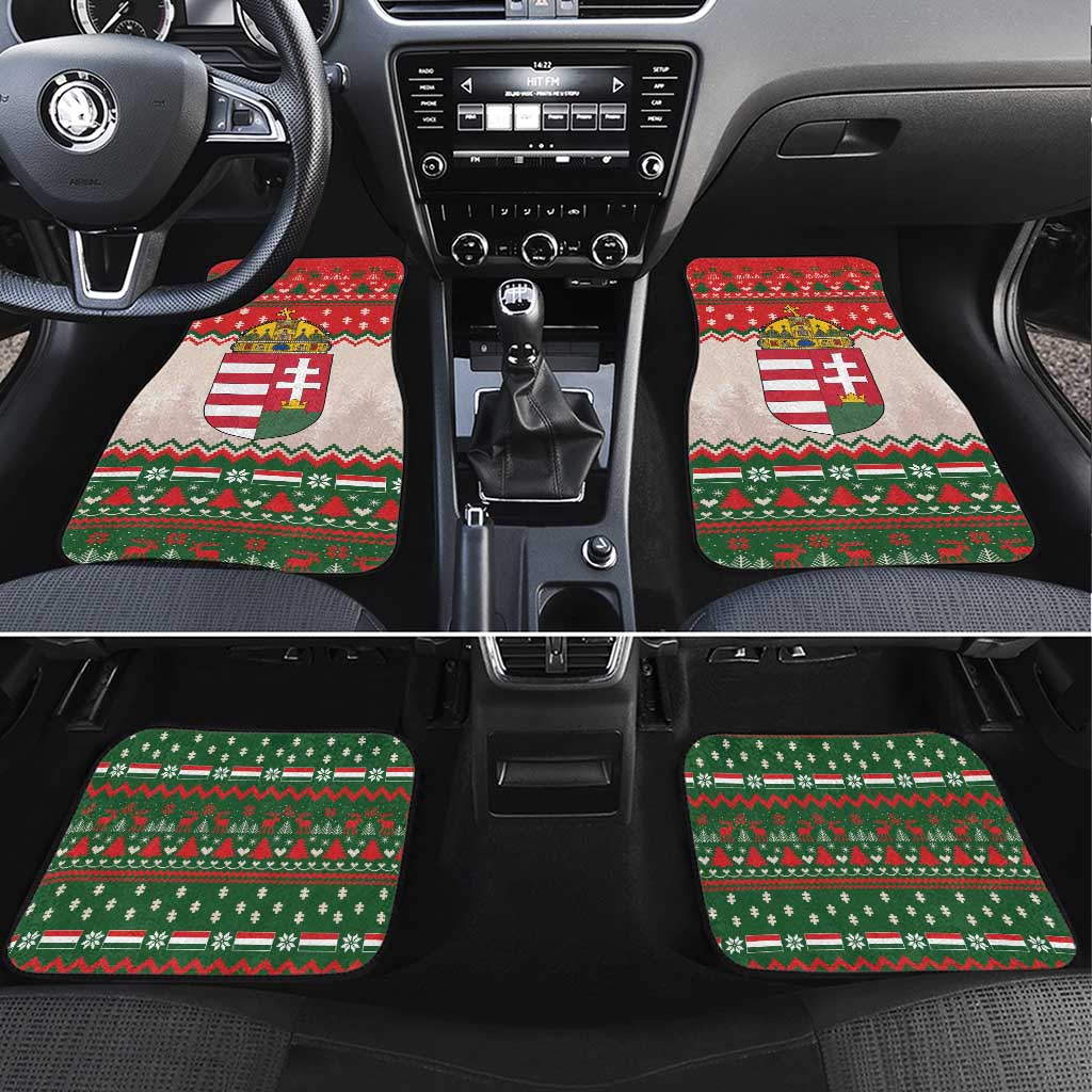 Hungary Christmas Car Mats Magyarorszag Boldog Karacsonyt - Wonder Print Shop