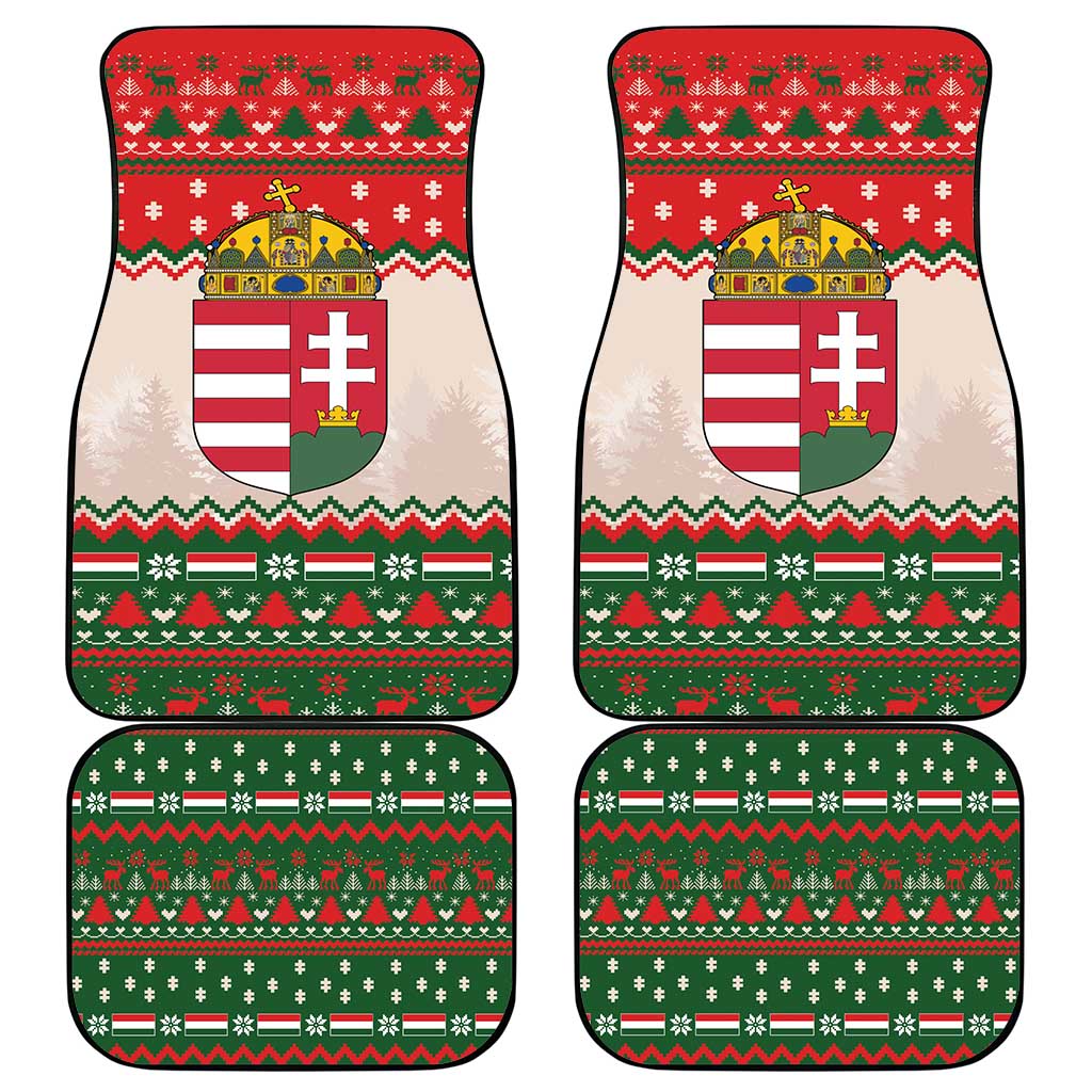 Hungary Christmas Car Mats Magyarorszag Boldog Karacsonyt - Wonder Print Shop