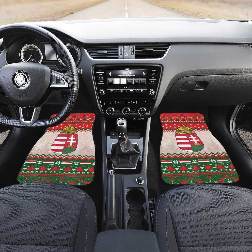 Hungary Christmas Car Mats Magyarorszag Boldog Karacsonyt - Wonder Print Shop
