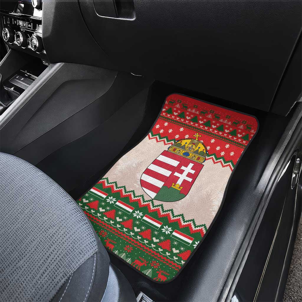 Hungary Christmas Car Mats Magyarorszag Boldog Karacsonyt - Wonder Print Shop