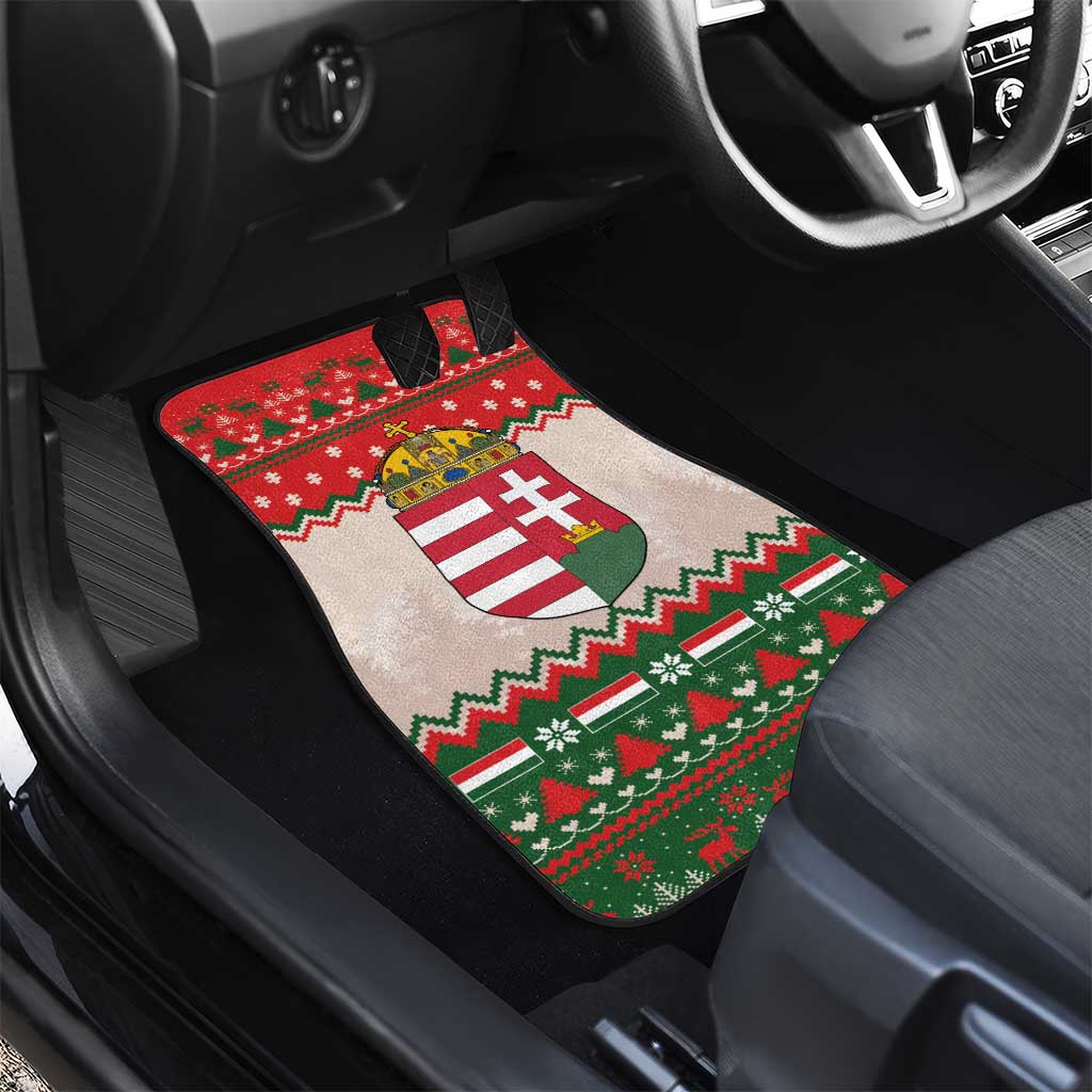 Hungary Christmas Car Mats Magyarorszag Boldog Karacsonyt - Wonder Print Shop