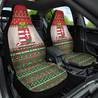 Hungary Christmas Car Seat Cover Magyarorszag Boldog Karacsonyt - Wonder Print Shop