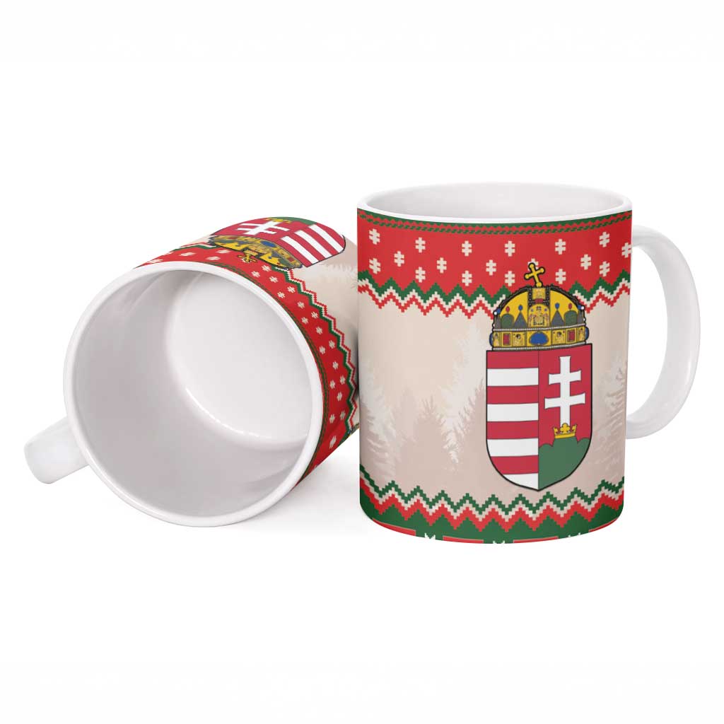 Hungary Christmas Ceramic Mug Magyarorszag Boldog Karacsonyt - Wonder Print Shop