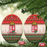Hungary Christmas Ceramic Ornament Magyarorszag Boldog Karacsonyt - Wonder Print Shop