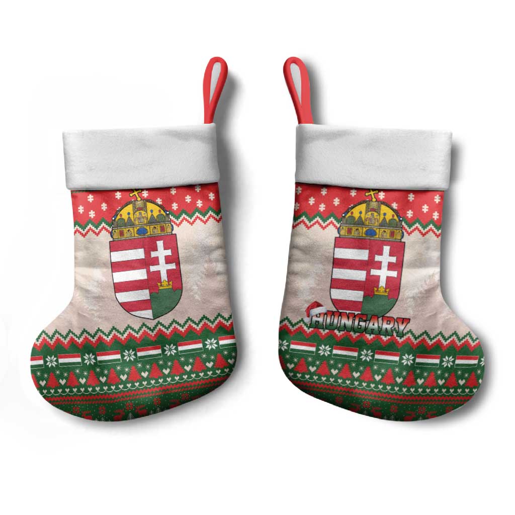Hungary Christmas Stocking Magyarorszag Boldog Karacsonyt - Wonder Print Shop