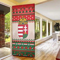 Hungary Christmas Door Cover Magyarorszag Boldog Karacsonyt - Wonder Print Shop
