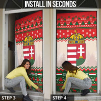 Hungary Christmas Door Cover Magyarorszag Boldog Karacsonyt - Wonder Print Shop