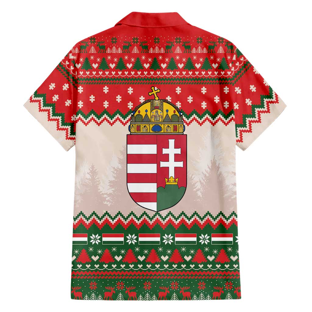 Hungary Christmas Family Matching Mermaid Dress and Hawaiian Shirt Magyarorszag Boldog Karacsonyt - Wonder Print Shop