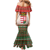 Hungary Christmas Family Matching Mermaid Dress and Hawaiian Shirt Magyarorszag Boldog Karacsonyt - Wonder Print Shop