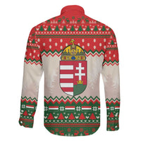 Hungary Christmas Family Matching Off Shoulder Maxi Dress and Hawaiian Shirt Magyarorszag Boldog Karacsonyt - Wonder Print Shop