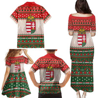 Hungary Christmas Family Matching Puletasi and Hawaiian Shirt Magyarorszag Boldog Karacsonyt - Wonder Print Shop