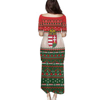 Hungary Christmas Family Matching Puletasi and Hawaiian Shirt Magyarorszag Boldog Karacsonyt - Wonder Print Shop