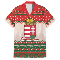 Hungary Christmas Family Matching Short Sleeve Bodycon Dress and Hawaiian Shirt Magyarorszag Boldog Karacsonyt - Wonder Print Shop