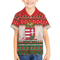 Hungary Christmas Family Matching Summer Maxi Dress and Hawaiian Shirt Magyarorszag Boldog Karacsonyt - Wonder Print Shop