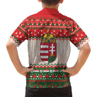 Hungary Christmas Family Matching Tank Maxi Dress and Hawaiian Shirt Magyarorszag Boldog Karacsonyt - Wonder Print Shop