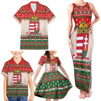 Hungary Christmas Family Matching Tank Maxi Dress and Hawaiian Shirt Magyarorszag Boldog Karacsonyt - Wonder Print Shop