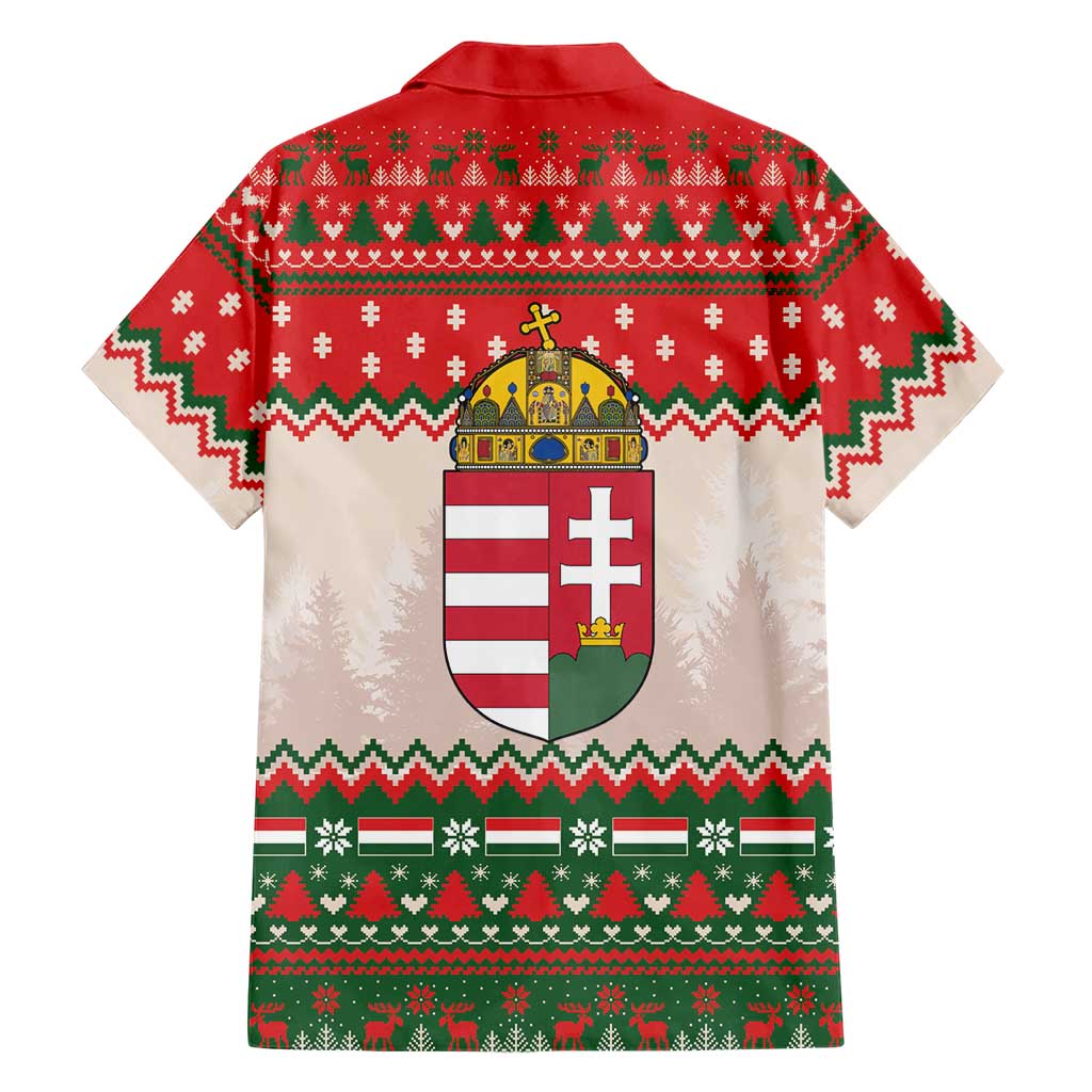 Hungary Christmas Family Matching Tank Maxi Dress and Hawaiian Shirt Magyarorszag Boldog Karacsonyt - Wonder Print Shop