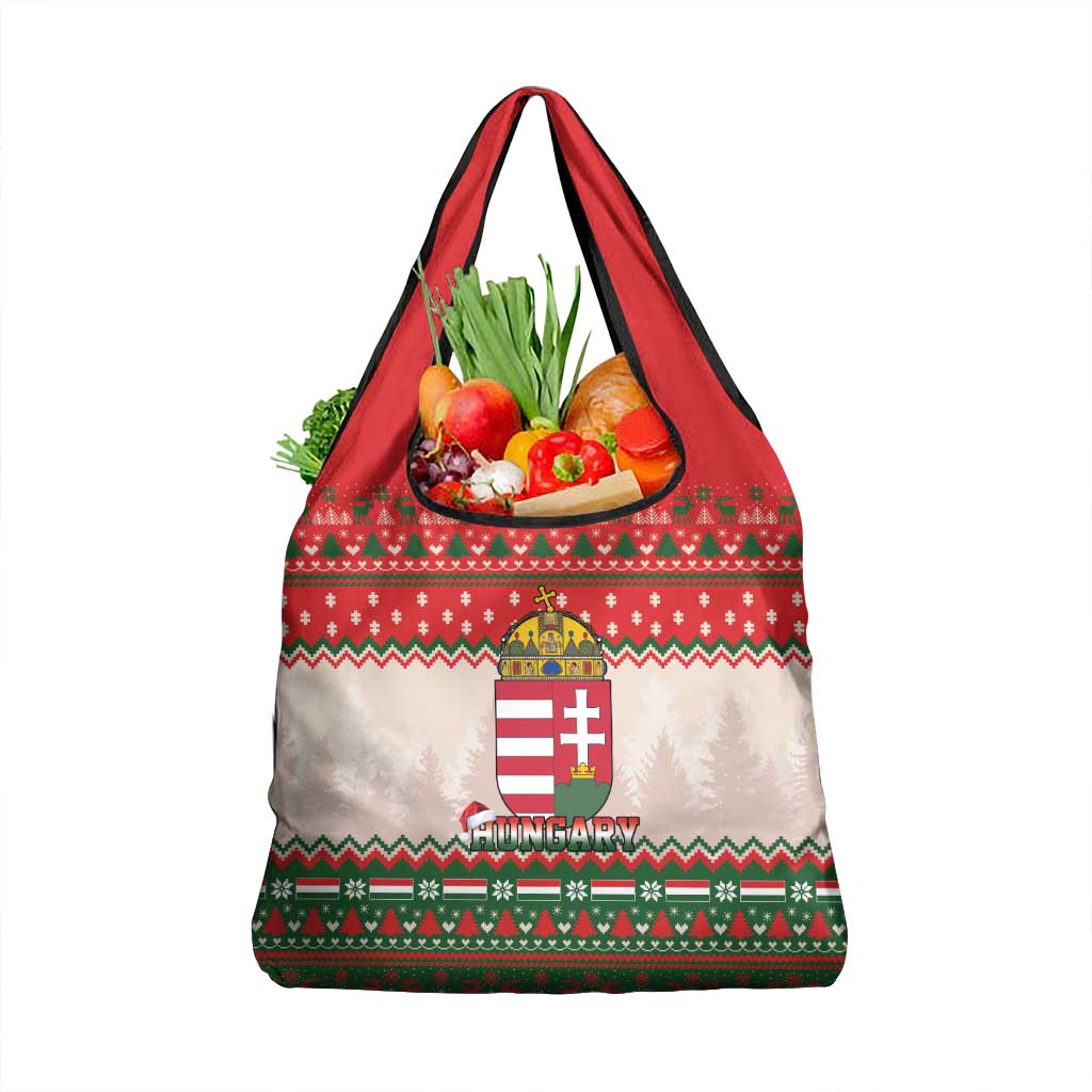 Hungary Christmas Grocery Bag Magyarorszag Boldog Karacsonyt - Wonder Print Shop