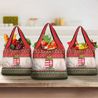 Hungary Christmas Grocery Bag Magyarorszag Boldog Karacsonyt - Wonder Print Shop