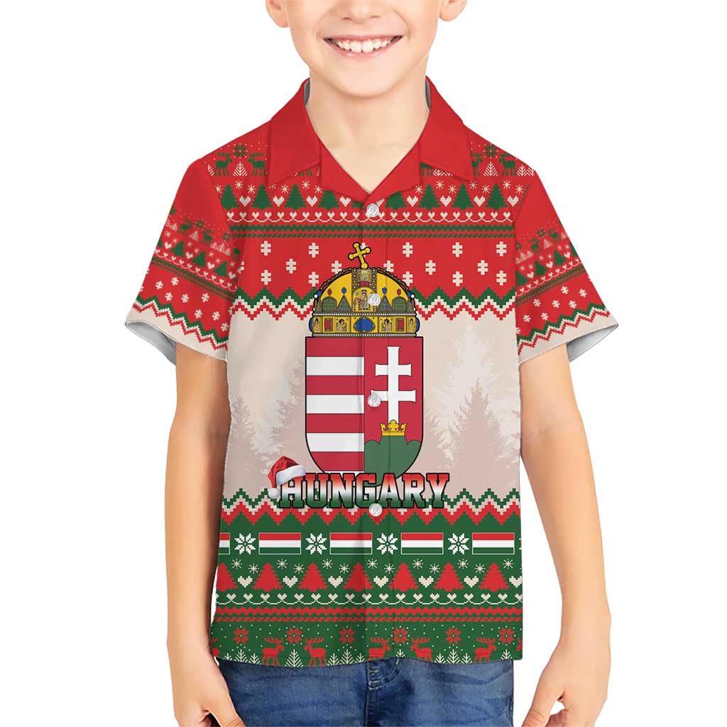 Hungary Christmas Hawaiian Shirt Magyarorszag Boldog Karacsonyt - Wonder Print Shop