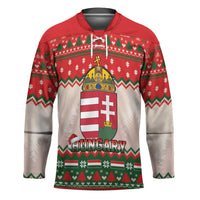 Hungary Christmas Hockey Jersey Magyarorszag Boldog Karacsonyt - Wonder Print Shop