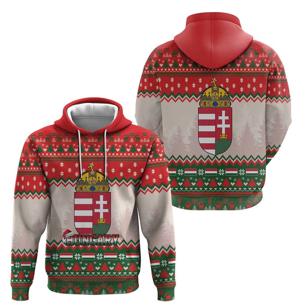 Hungary Christmas Hoodie Magyarorszag Boldog Karacsonyt - Wonder Print Shop