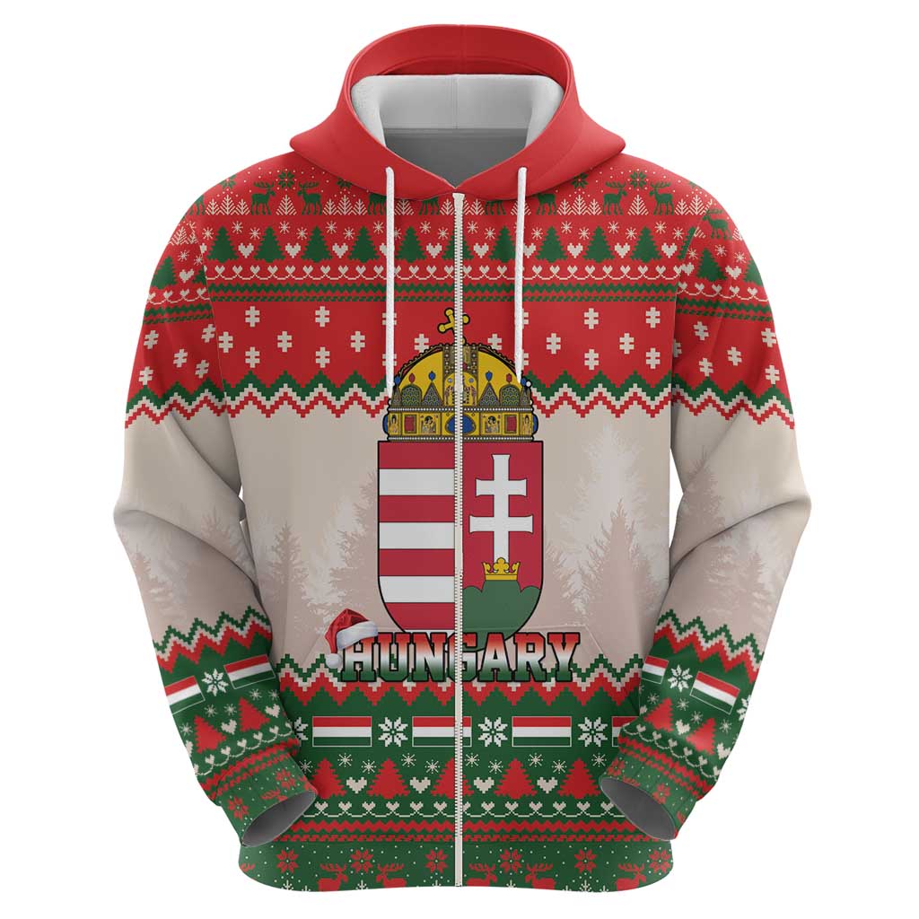 Hungary Christmas Hoodie Magyarorszag Boldog Karacsonyt - Wonder Print Shop