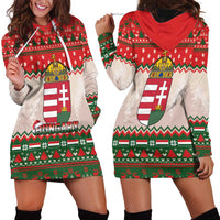 Hungary Christmas Hoodie Dress Magyarorszag Boldog Karacsonyt - Wonder Print Shop