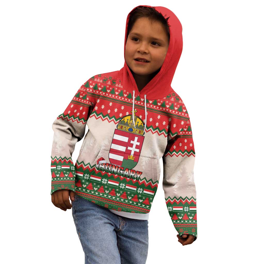 Hungary Christmas Kid Hoodie Magyarorszag Boldog Karacsonyt - Wonder Print Shop