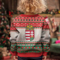 Hungary Christmas Kid Ugly Christmas Sweater Magyarorszag Boldog Karacsonyt - Wonder Print Shop