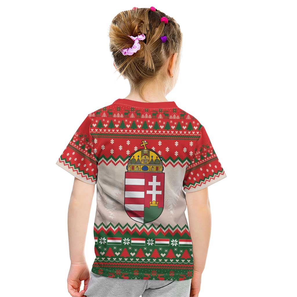 Hungary Christmas Kid T Shirt Magyarorszag Boldog Karacsonyt - Wonder Print Shop
