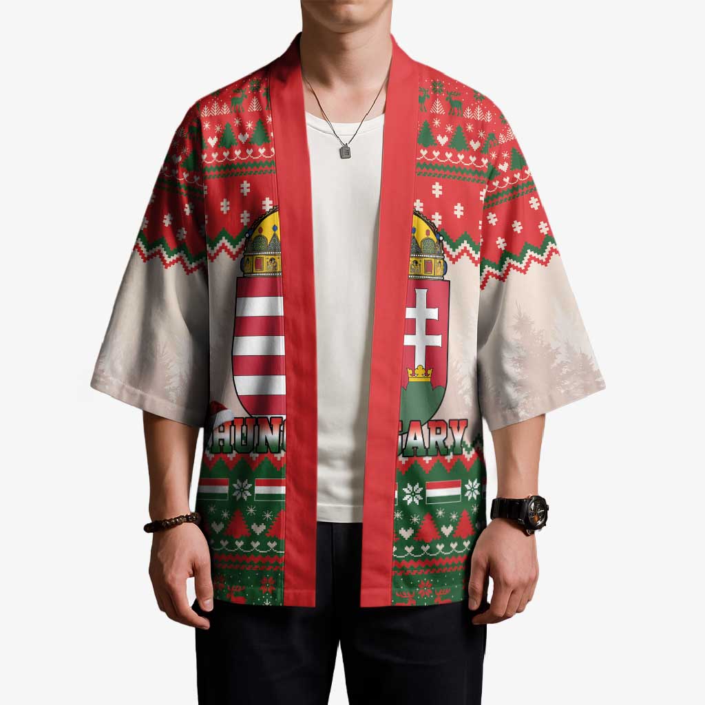 Hungary Christmas Kimono Magyarorszag Boldog Karacsonyt - Wonder Print Shop