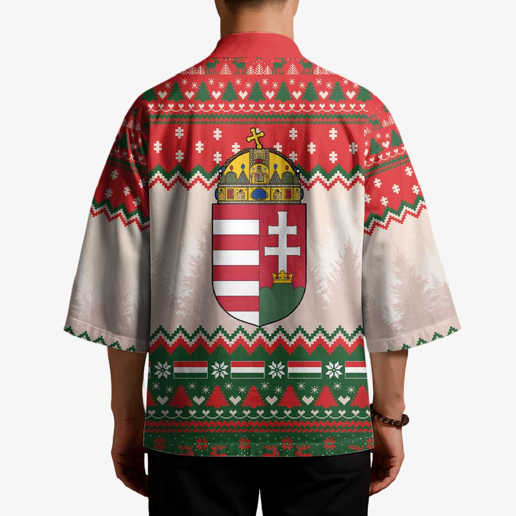 Hungary Christmas Kimono Magyarorszag Boldog Karacsonyt - Wonder Print Shop
