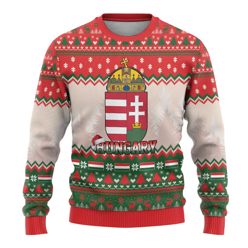 Hungary Christmas Ugly Christmas Sweater Magyarorszag Boldog Karacsonyt - Wonder Print Shop