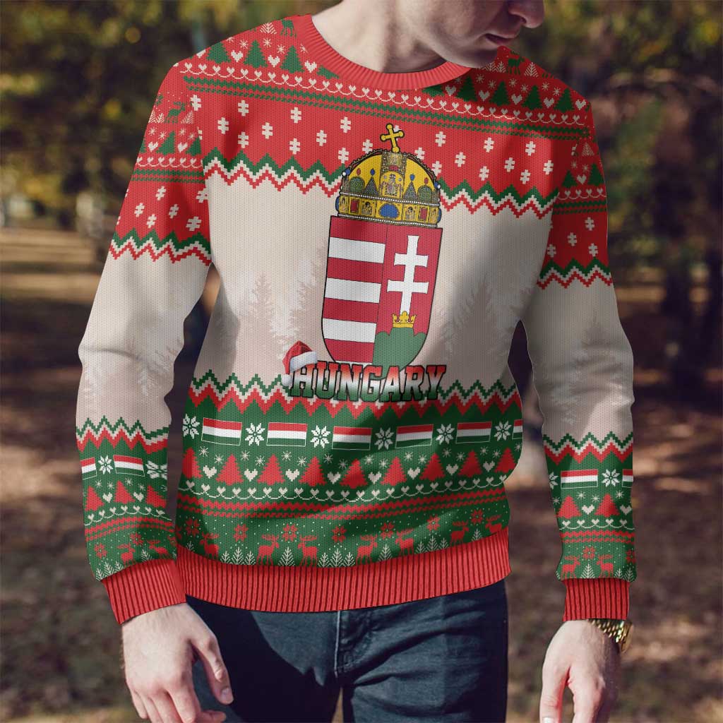 Hungary Christmas Ugly Christmas Sweater Magyarorszag Boldog Karacsonyt - Wonder Print Shop