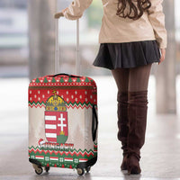Hungary Christmas Luggage Cover Magyarorszag Boldog Karacsonyt - Wonder Print Shop