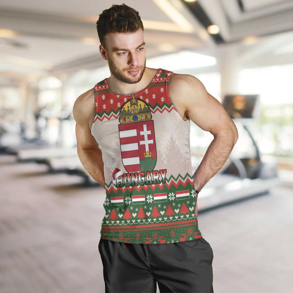 Hungary Christmas Men Tank Top Magyarorszag Boldog Karacsonyt - Wonder Print Shop