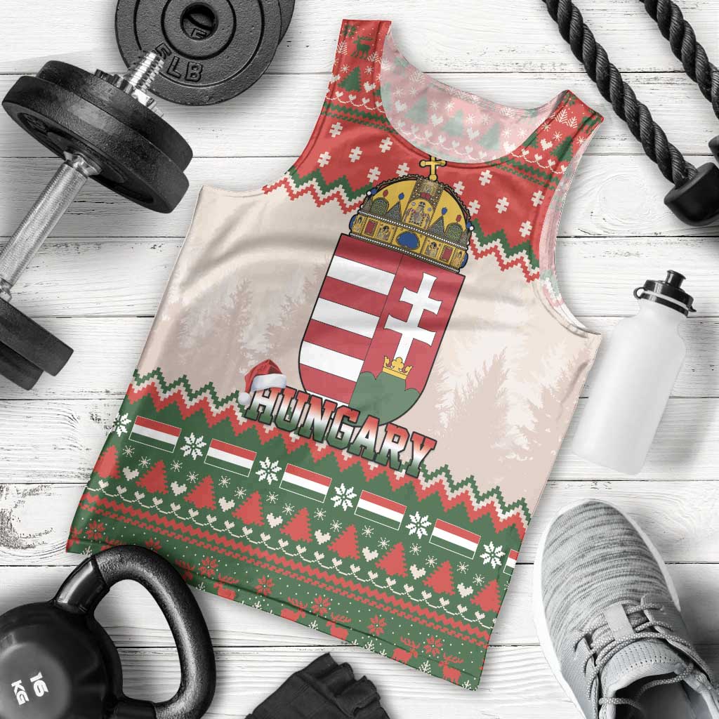 Hungary Christmas Men Tank Top Magyarorszag Boldog Karacsonyt - Wonder Print Shop