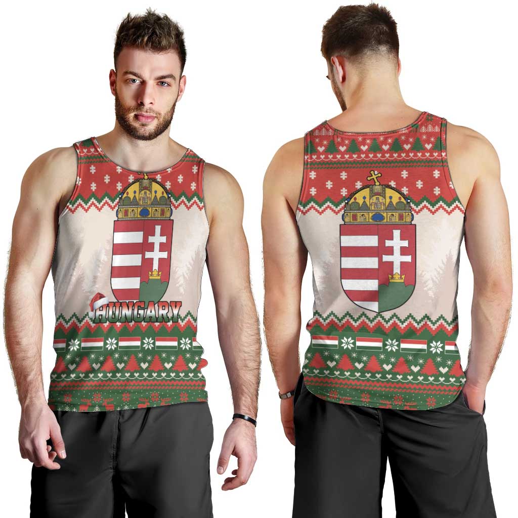 Hungary Christmas Men Tank Top Magyarorszag Boldog Karacsonyt - Wonder Print Shop