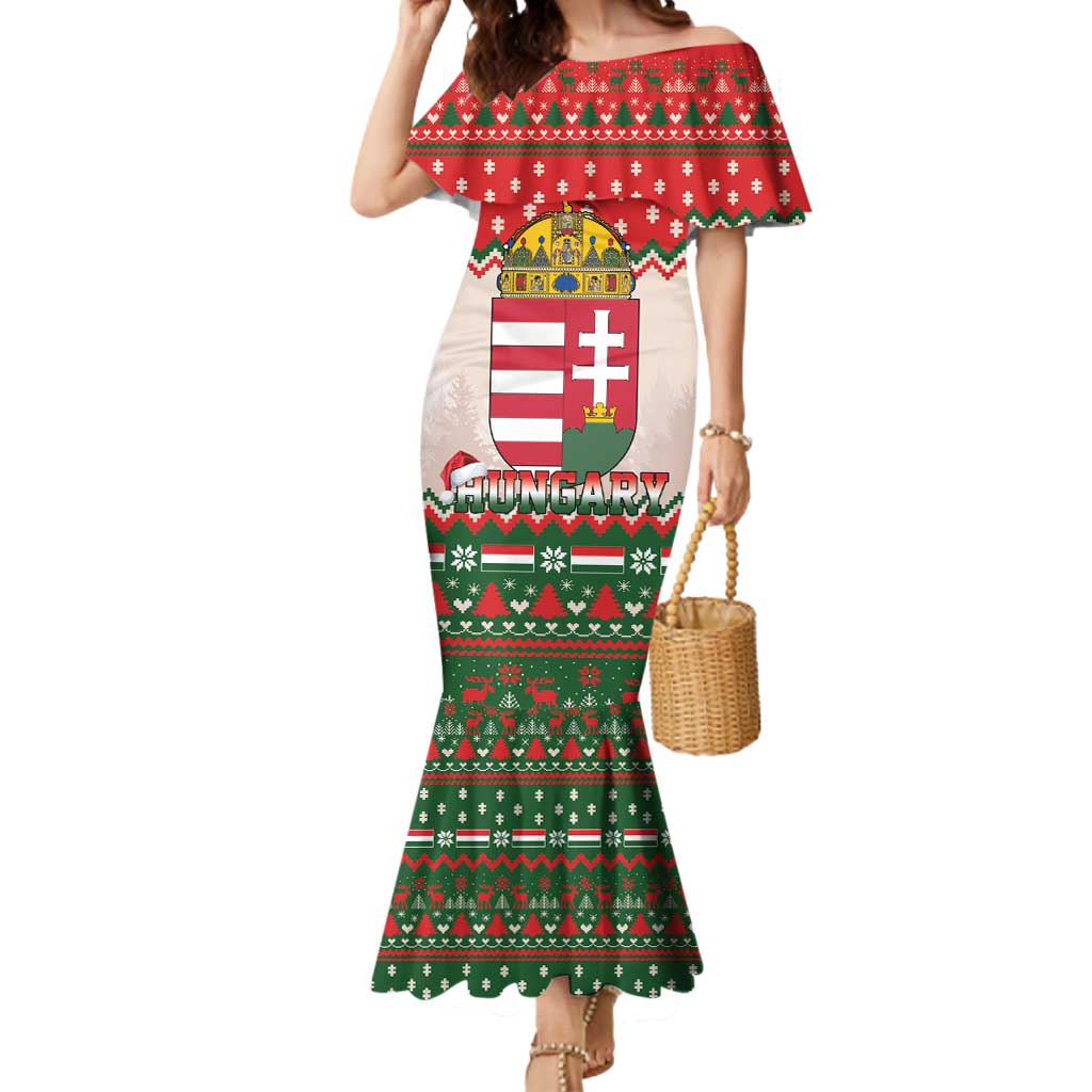 Hungary Christmas Mermaid Dress Magyarorszag Boldog Karacsonyt - Wonder Print Shop