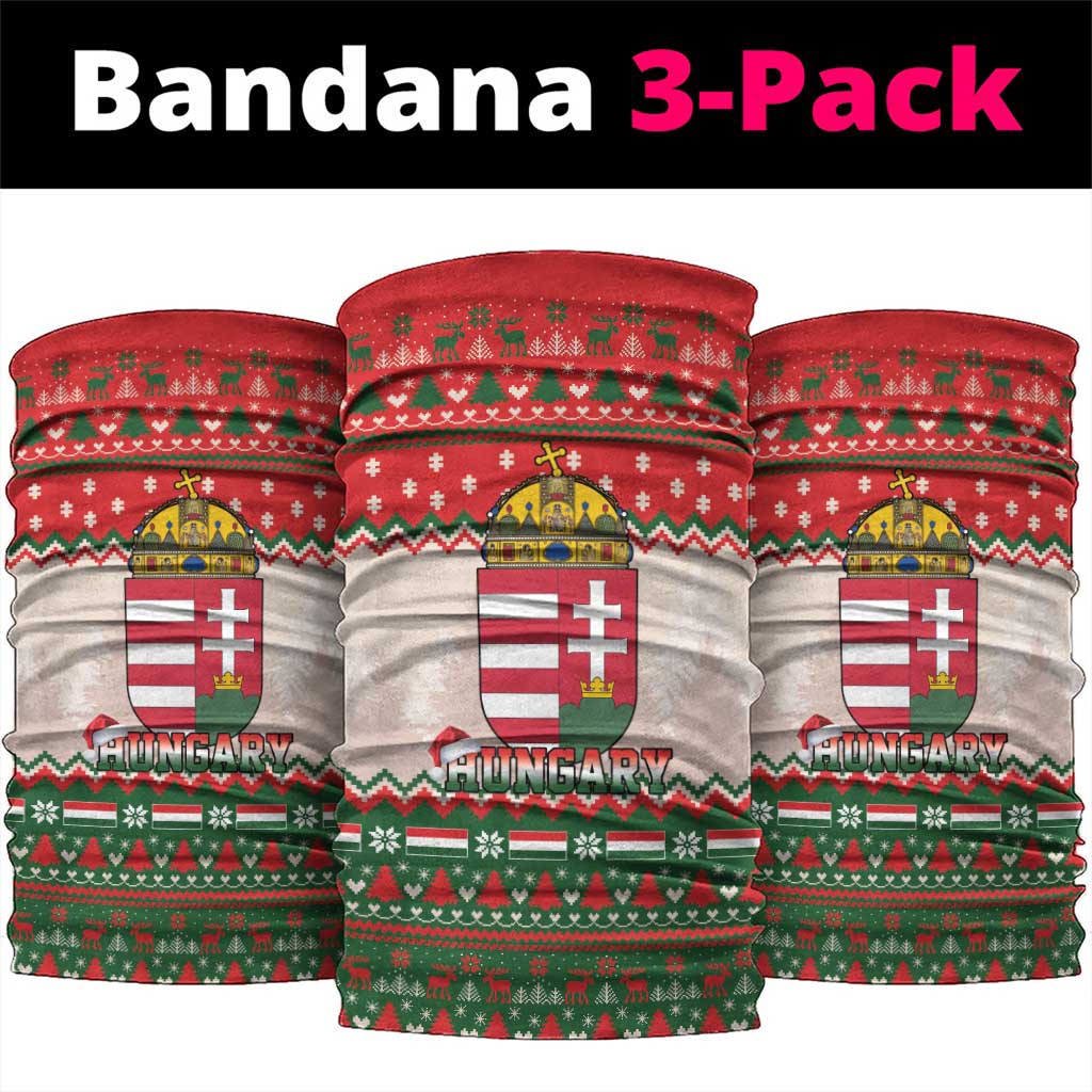 Hungary Christmas Neck Gaiter Magyarorszag Boldog Karacsonyt - Wonder Print Shop