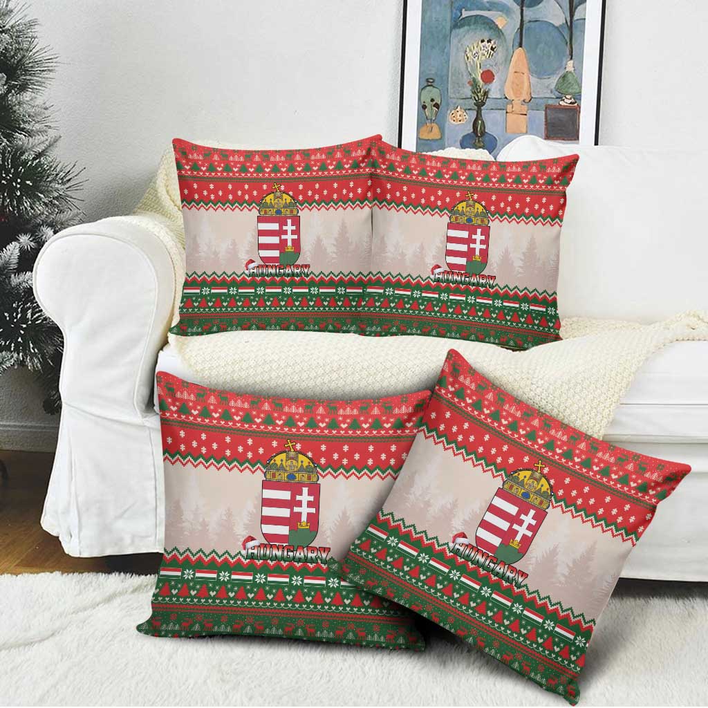 Hungary Christmas Pillow Cover Magyarorszag Boldog Karacsonyt - Wonder Print Shop