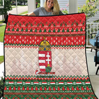 Hungary Christmas Quilt Magyarorszag Boldog Karacsonyt - Wonder Print Shop