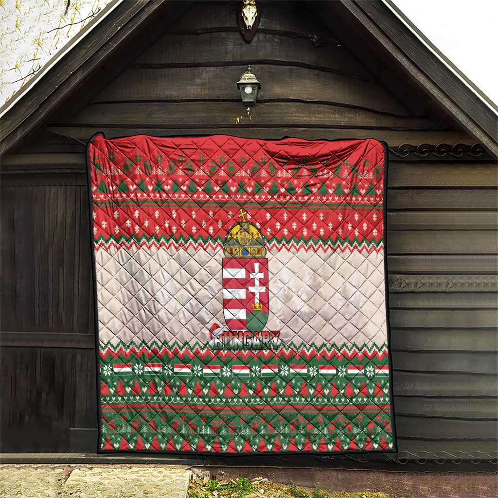Hungary Christmas Quilt Magyarorszag Boldog Karacsonyt - Wonder Print Shop